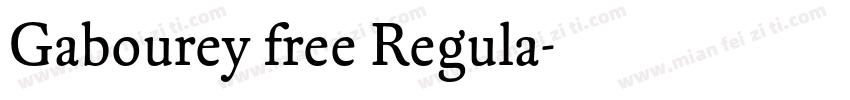 Gabourey free Regula字体转换